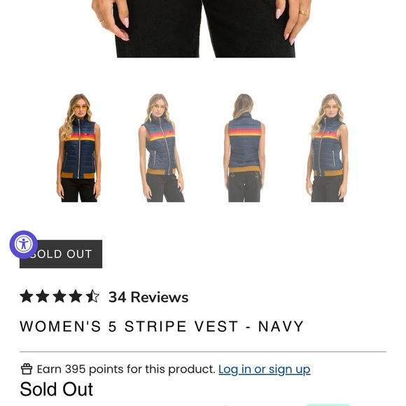 Aviator Nation Women’s 5 Stripe Vest - Picture 4 of 5